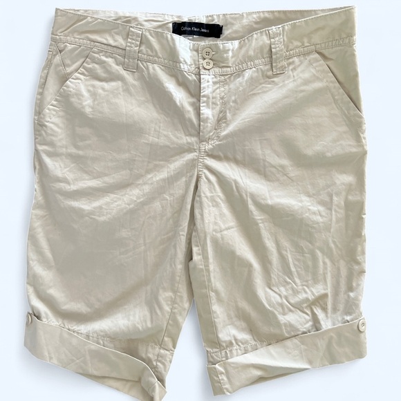 Calvin Klein Jeans Other - Calvin Klein Jeans Tan Flat Front Cotton Cargo Summer Shorts 10